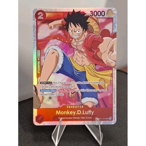 Other - Monkey.D.Luffy OP01-024 One Piece TCG SR Super Rare English Holo FOIL